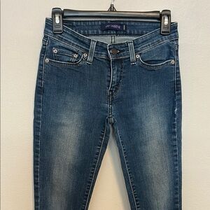 Levi's Blue Skinny Jeans with Gradient Fade 535 Leggings